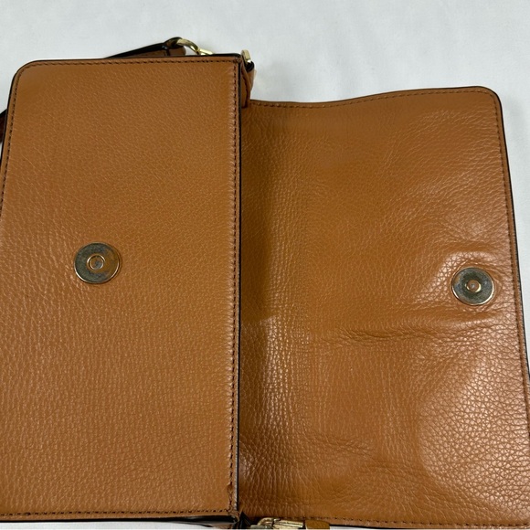 RARE GEM!! Tory Burch All T Crossbody Bag in Bark - Picture 6 of 16